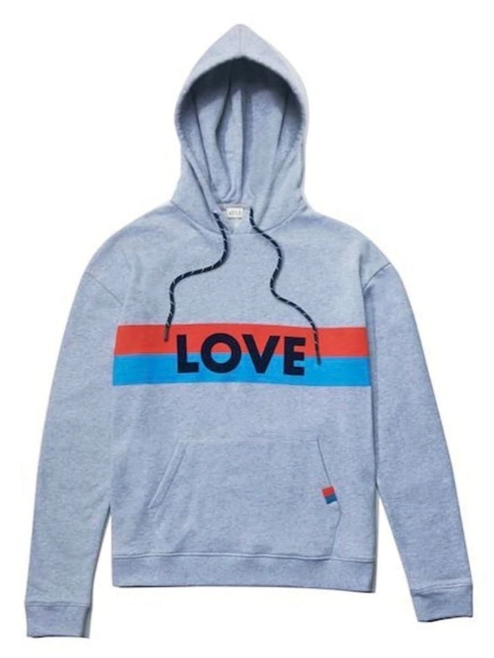 KULE The Love Hoodie Color Block Gray & Red Size XS